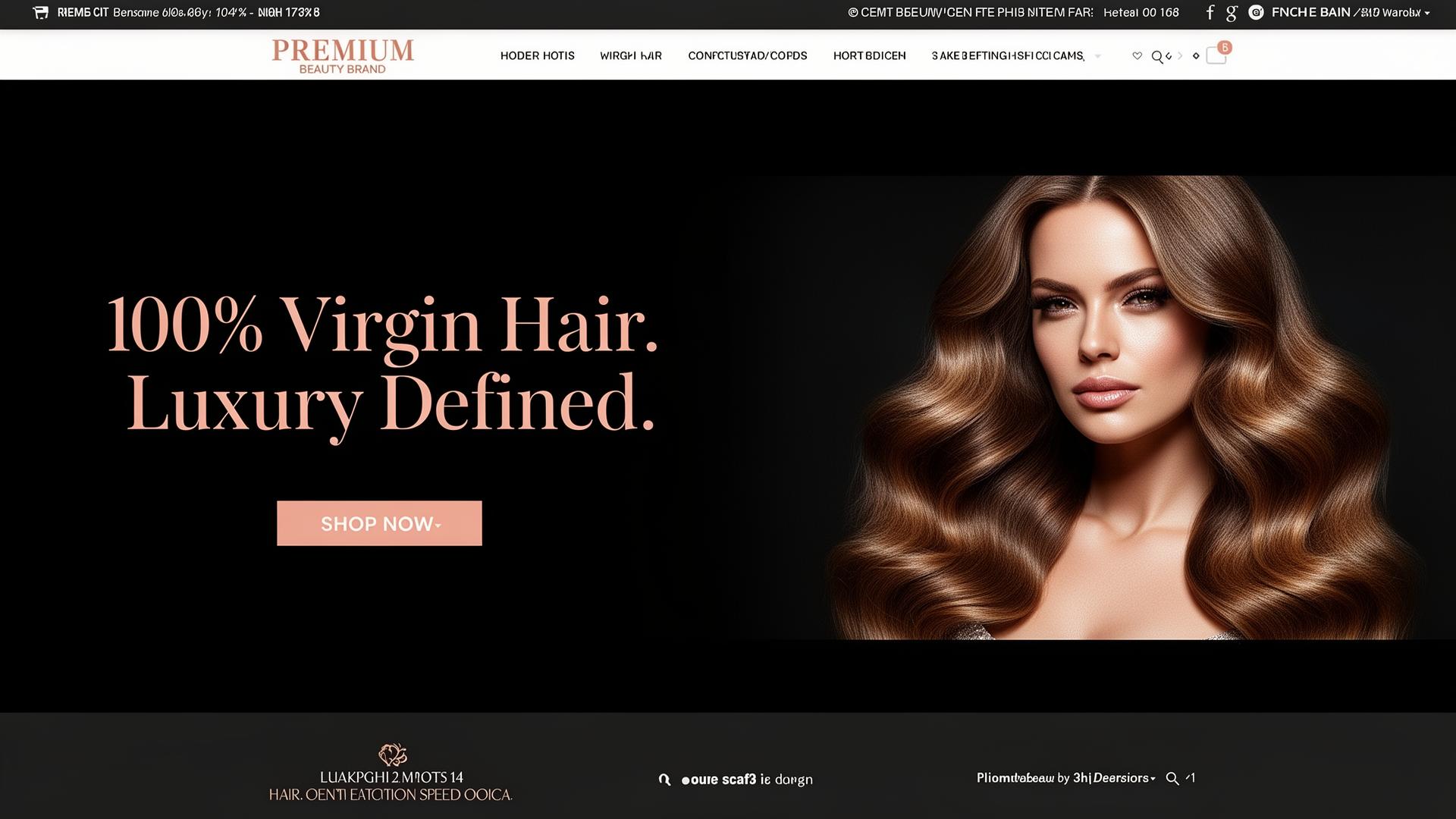 100% Virgin Hair — Web Banner