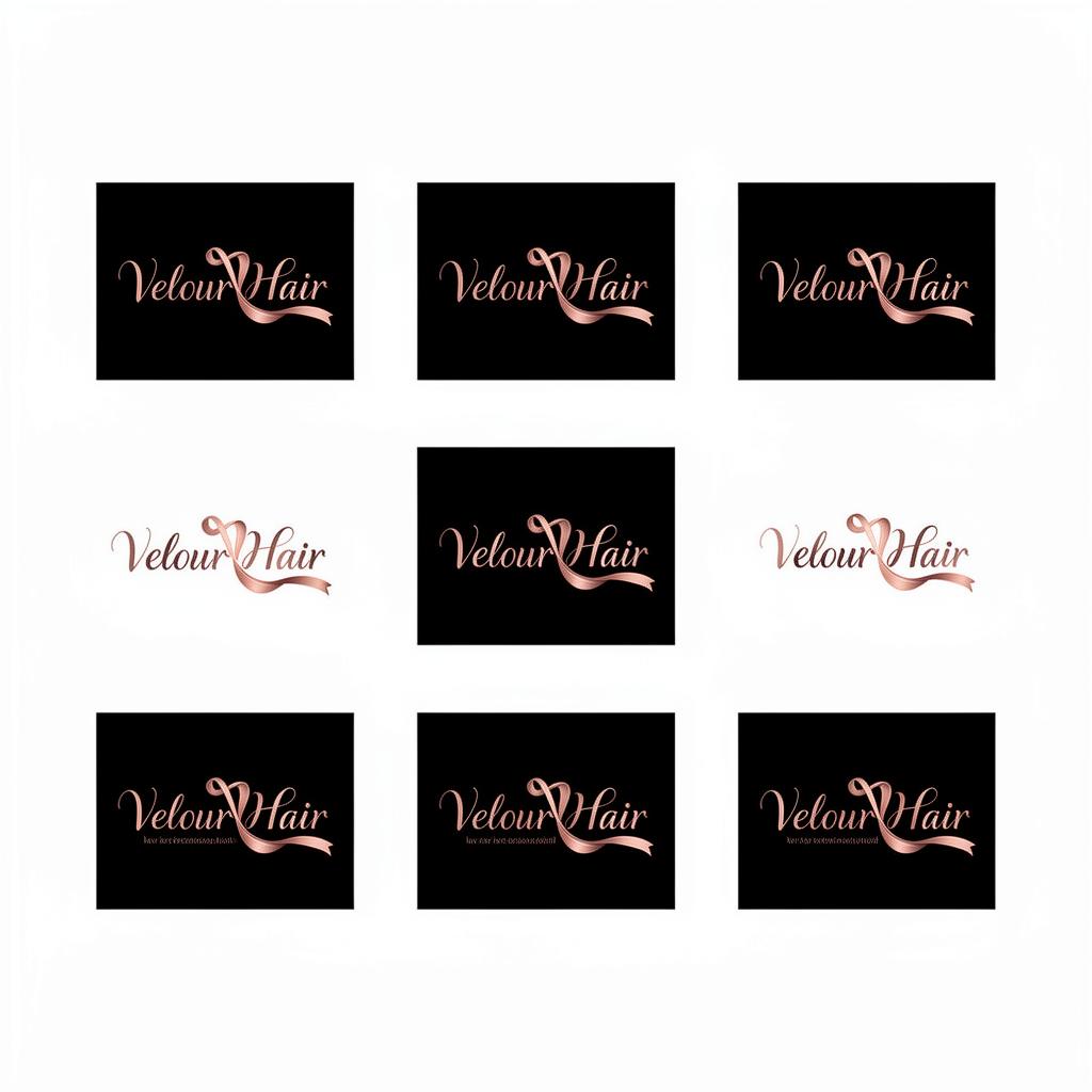 Velour Hair — Logo Suite