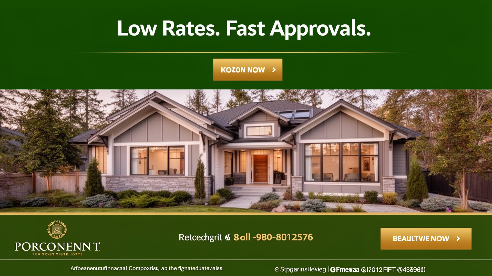 Low Rates. Fast Approvals — Web Banner